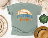Football Mom Blue Ball graphic tee in Bay