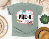 Pre-K Scallop Bow graphic tee in Bay