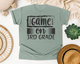 Game On 3rd Grade Grey graphic tee in Bay