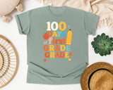 100 Days Of First Grade graphic tee in Bay