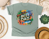 Best Dad Grey graphic tee in Bay