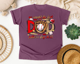 We Caught The Best Dad graphic tee in Berry