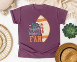 Little Sister Biggest Fan Ball graphic tee in Berry