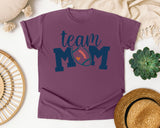 Team Mom Football Navy graphic tee in Berry