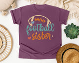 Football Sister Script graphic tee in Berry