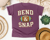 Bend And Snap Football graphic tee in Berry