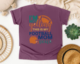 Im Not Yelling This Is My Football Mom Voice graphic tee in Berry