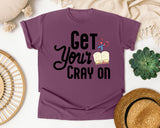 Get Your Cray On graphic tee in Berry