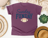 Sunday Funday Football Navy graphic tee in Berry