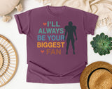 Ill Always Be Your Biggest Fan Player graphic tee in Berry