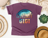 Football Gigi graphic tee in Berry