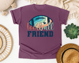 Football Friend graphic tee in Berry