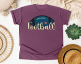 Football Script Simple graphic tee in Berry