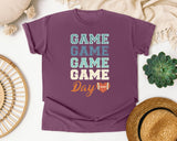 Game Game Game Day graphic tee in Berry