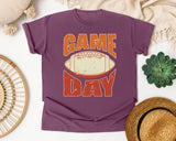 Game Day Orange Bold graphic tee in Berry