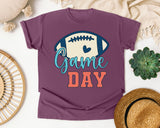 Game Day Ball Heart graphic tee in Berry