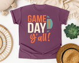 Game Day Yall Ball graphic tee in Berry