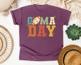 Go Ma Day Football graphic tee in Berry