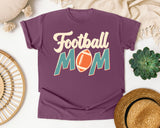 Football Mom Retro Bold graphic tee in Berry
