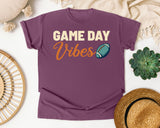 Game Day Vibes Orange graphic tee in Berry