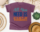 All You Need Is Football graphic tee in Berry