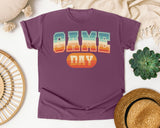 Game Day Retro Gradient graphic tee in Berry