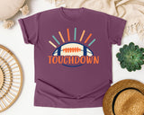 Touchdown Sunburst graphic tee in Berry
