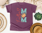 Football Mom Vertical graphic tee in Berry