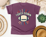 Touch Down Retro Rays graphic tee in Berry