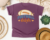Football Mom Blue Ball graphic tee in Berry