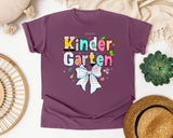 Kindergarten Paper Bow graphic tee in Berry