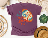 Thats My Boy Football 12 graphic tee in Berry