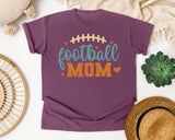 Football Mom Teal Script graphic tee in Berry