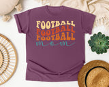 Football Football Football Mom graphic tee in Berry