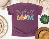 Football Mom Pastel graphic tee in Berry