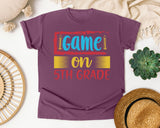 Game On 5th Grade Red graphic tee in Berry