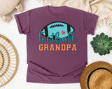 Football Grandpa graphic tee in Berry