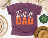 Football Dad White graphic tee in Berry
