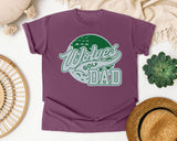 Wolves Golf Dad graphic tee in Berry