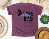 The Walking Dad White 2 graphic tee in Berry