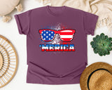 Merica Red graphic tee in Berry