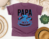 Papa The Only Man Who Loves Me Unconditionally White 2 graphic tee in Berry