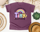 Its A Good Day To Teach Tiny Humans Rainbow graphic tee in Berry