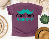 Cool Dad Vibes graphic tee in Berry