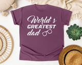 World's Greatest Dad Classic graphic tee in Berry