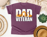 Dad Veteran graphic tee in Berry