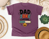 Dad Joke Loading Black graphic tee in Berry