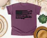 Best Dad Ever Black graphic tee in Berry