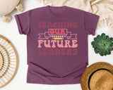 Teaching Our Future Leaders graphic tee in Berry