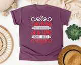 Surviving Fatherhood One Beer At A Time White 2 graphic tee in Berry